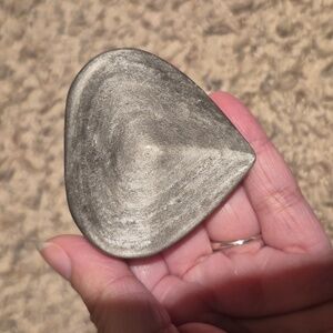 Silver Sheen Obsidian Heart